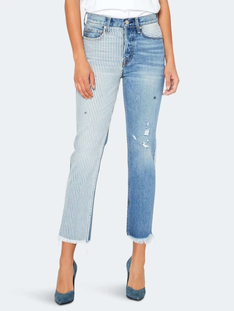 Wholesale Noend Denim Claude High Rise Straight Crop In Drifter