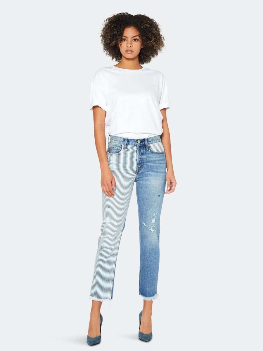 Wholesale Noend Denim Claude High Rise Straight Crop In Drifter