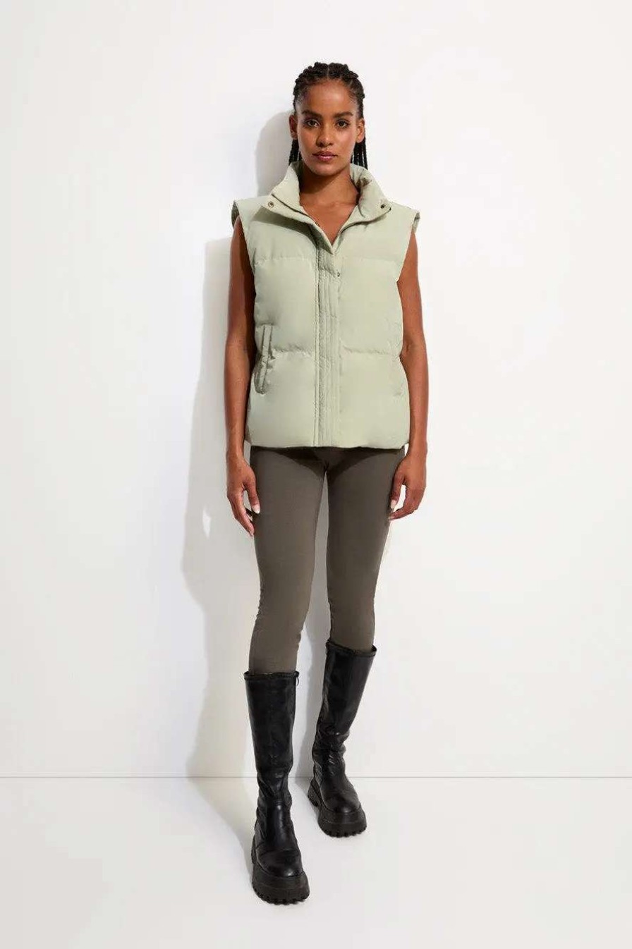 Online Unreal Fur Dercover Vest Sage