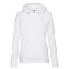 Best Of The Loom Fruit Of The Loom Ladies Lady Fit Hooded Sweatshirt / Hoodie ( ) White