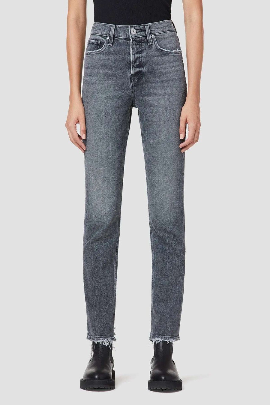 Clearance Hudson Jeans Lly High-Rise Straight Jean Foggy Night