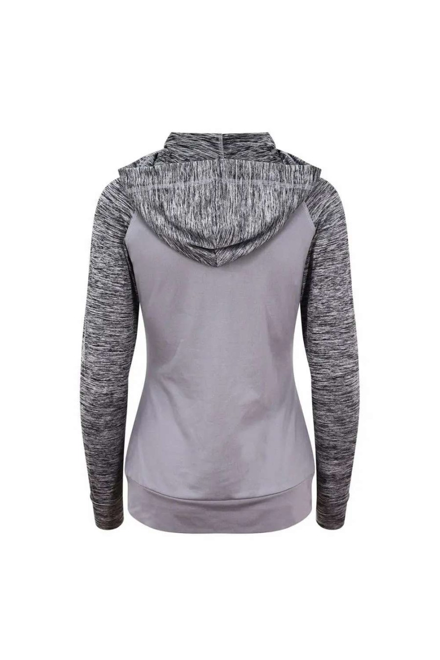 Hot Awdis Just Cool Womens/Ladies Girlie Cool Contrast Zoodie ( ) Gray/Gray Melange