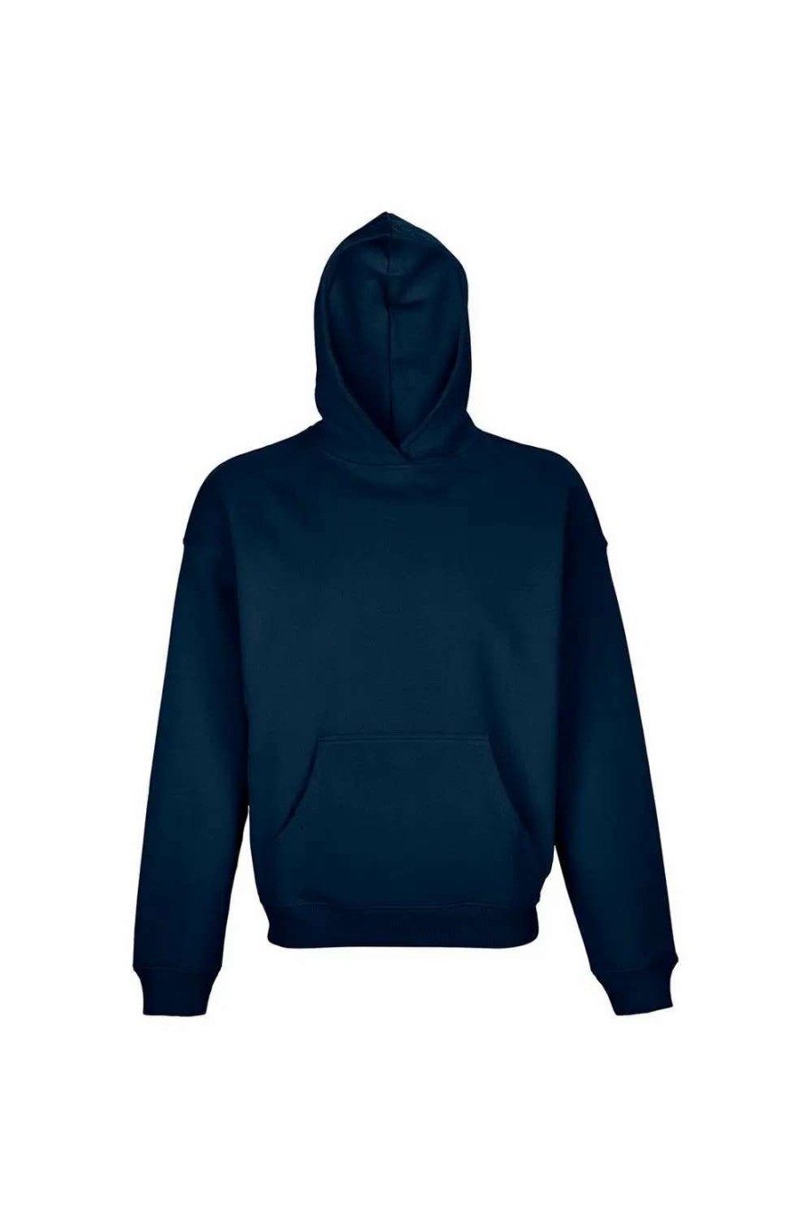 Online Sols Unisex Adult Connor Organic Oversized Hoodie French Navy