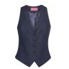 Online Brook Taverner Womens/Ladies Nashville Waistcoat Navy Herringbone