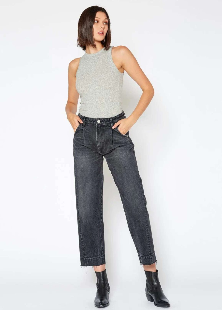 Clearance Noend Denim Lou 90'S Comfort Crop In Potomac