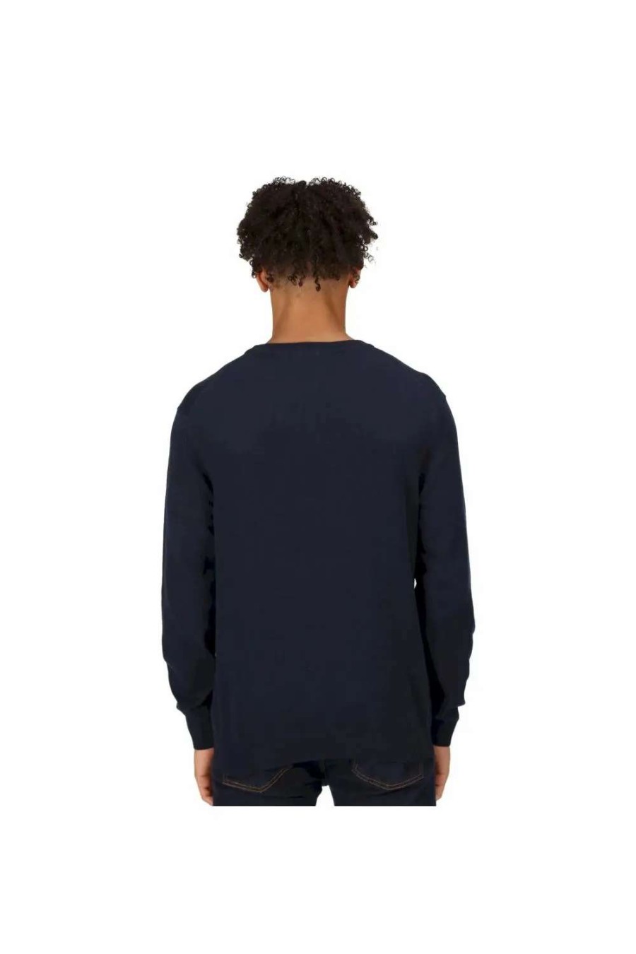 Online Regatta Mens Kaelen Jersey Knitted Sweater Navy