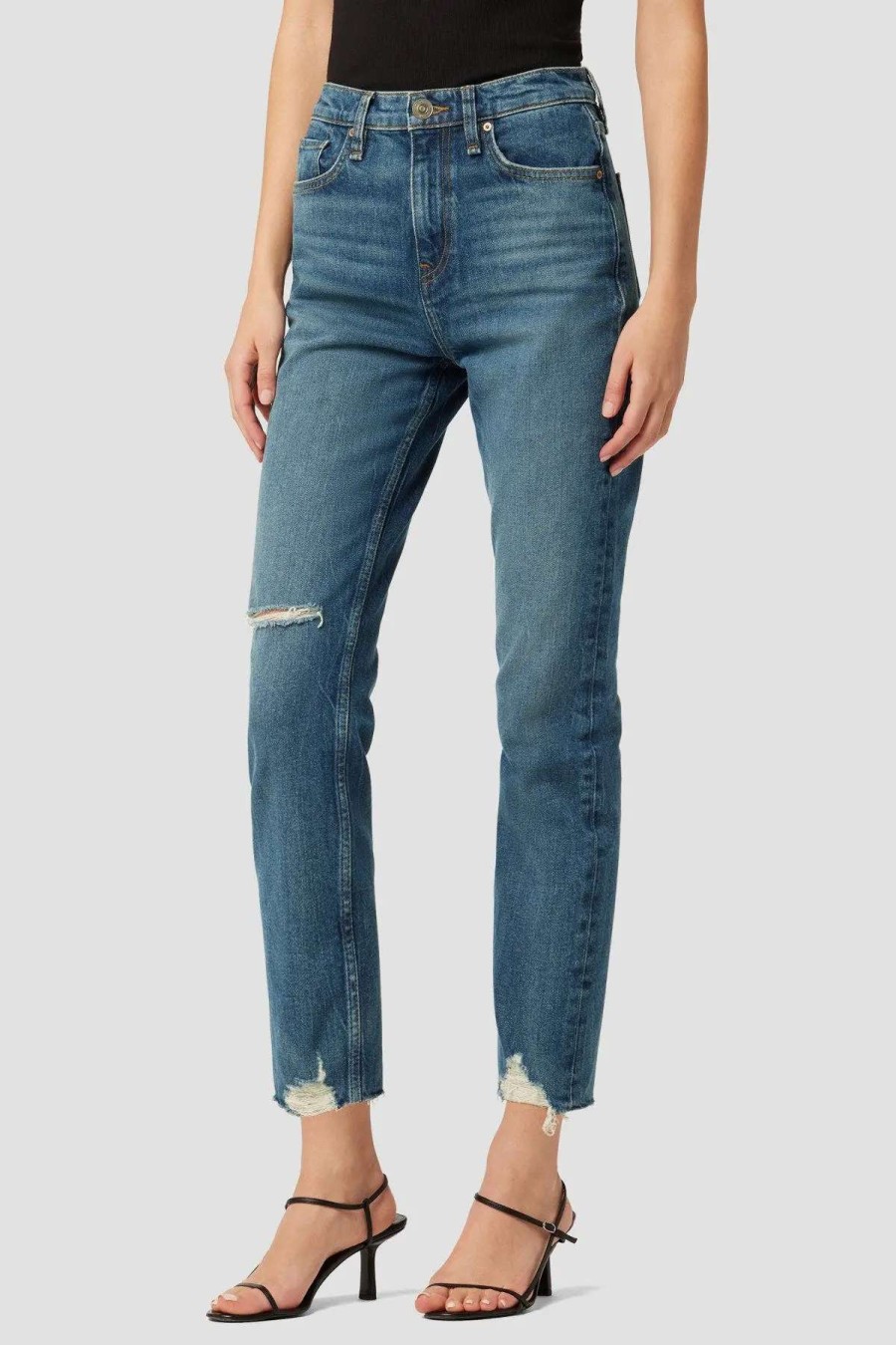 Clearance Hudson Jeans Lly High-Rise Straight Crop Jean Blue Dreams