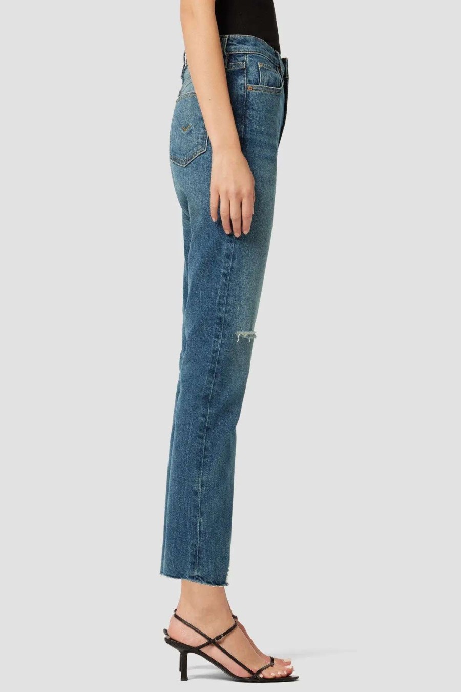 Clearance Hudson Jeans Lly High-Rise Straight Crop Jean Blue Dreams