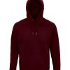 Hot Sols Unisex Adult Stellar Organic Hoodie ( ) Burgundy