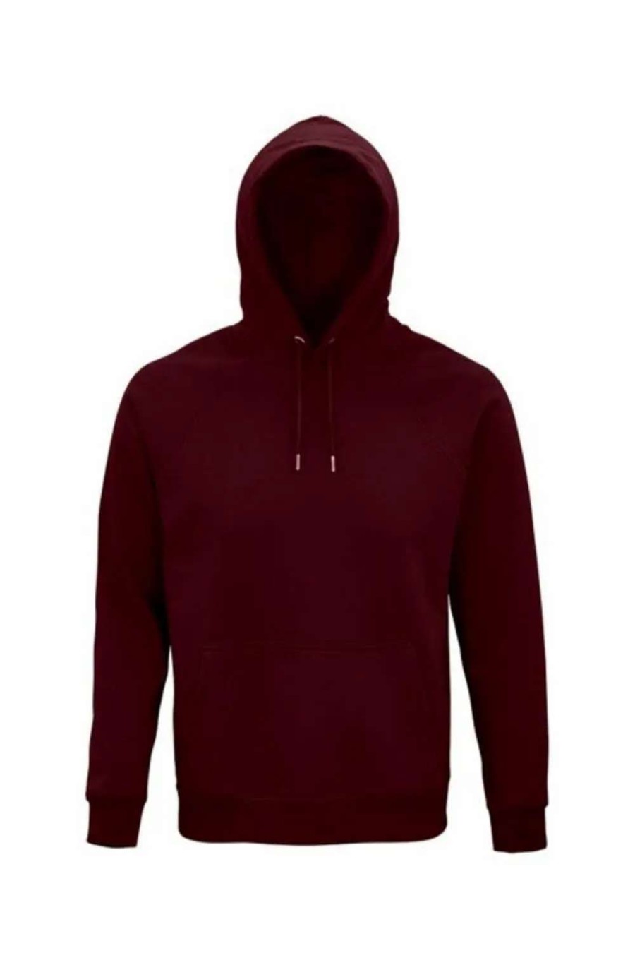 Hot Sols Unisex Adult Stellar Organic Hoodie ( ) Burgundy