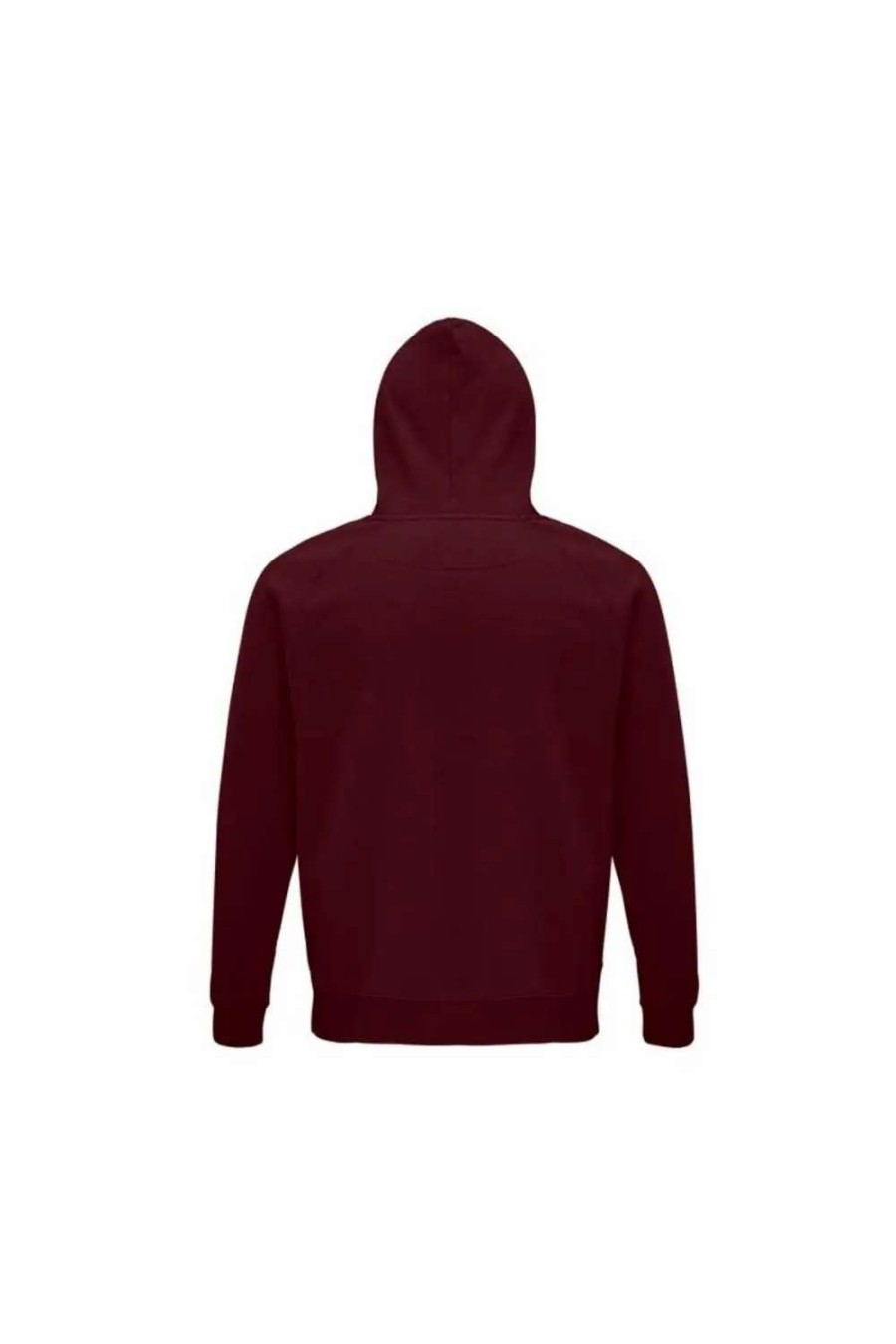 Hot Sols Unisex Adult Stellar Organic Hoodie ( ) Burgundy