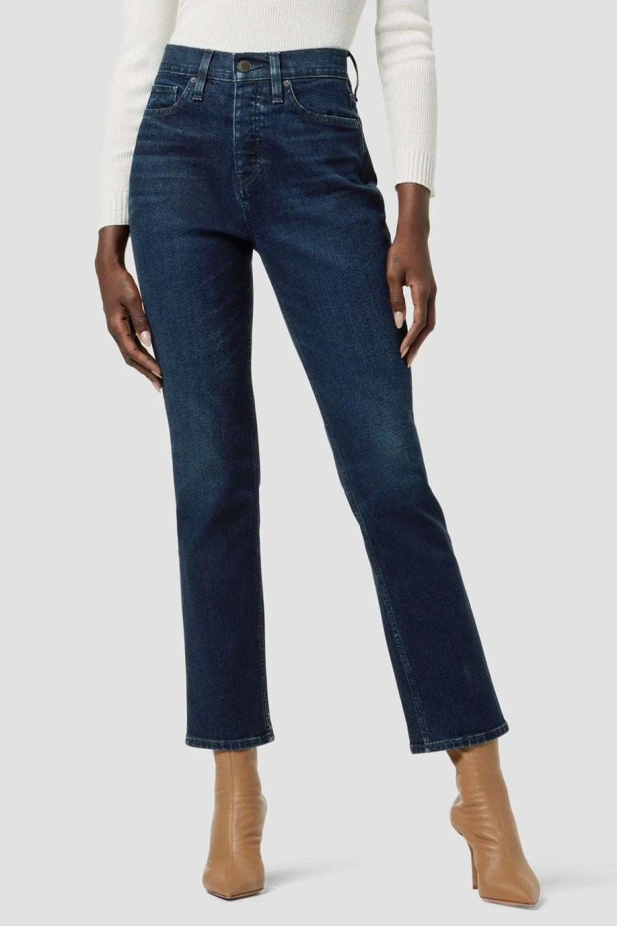 Online Hudson Jeans Lly High-Rise Straight Ankle Jean Reason