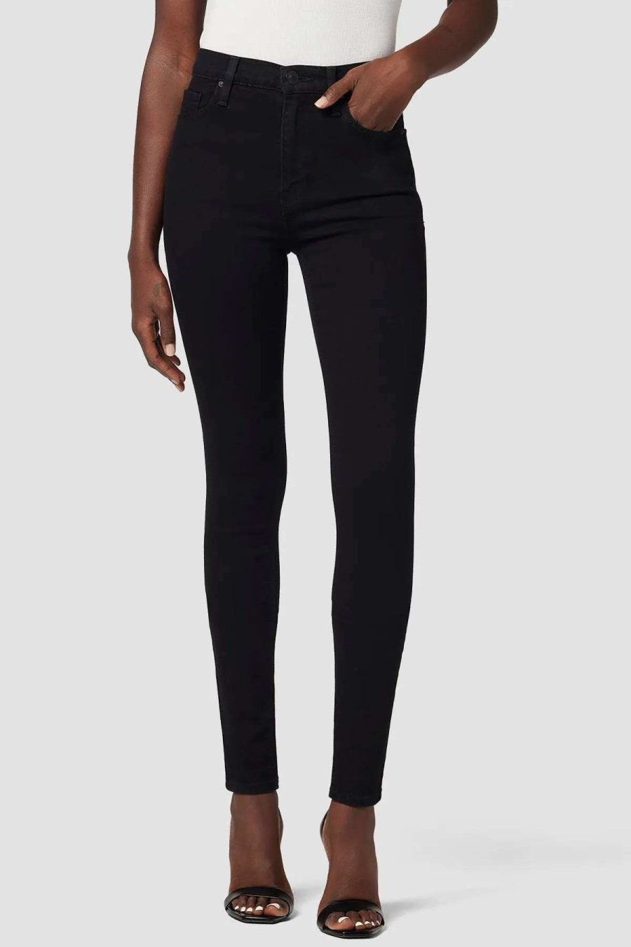 Best Hudson Jeans Barbara High-Rise Super Skinny Supermodel Jean Black