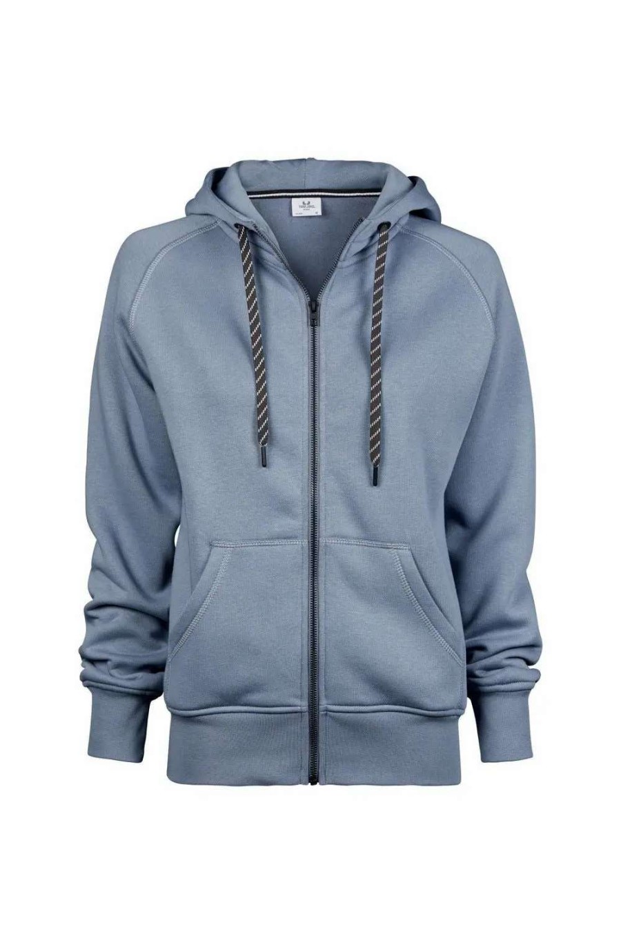 New Tee Jays Womens/Ladies Full Zip Hooded Sweatshirt ( ) Flint Stone