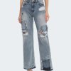 Wholesale Avec Les Filles Stargazer Wide Leg Distressed Jeans Stargazer Wash