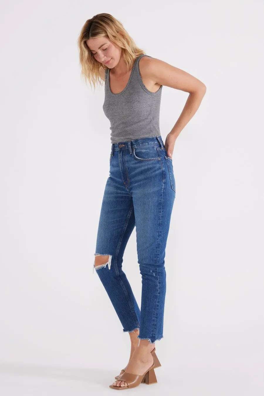 New Etica Marcella High Rise Slim Jeans Cedar Breaks