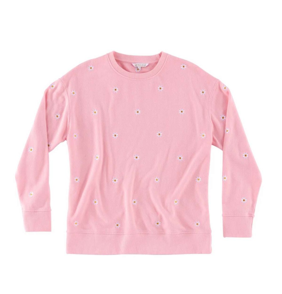 Wholesale Shiraleah Daisy Sweatshirt Pink