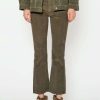 Online Noend Denim Farrah Corduroy Kick Flare In Sage