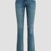 Hot Hudson Jeans Beth Mid-Rise Baby Bootcut Jean With Slit Hem Dancer