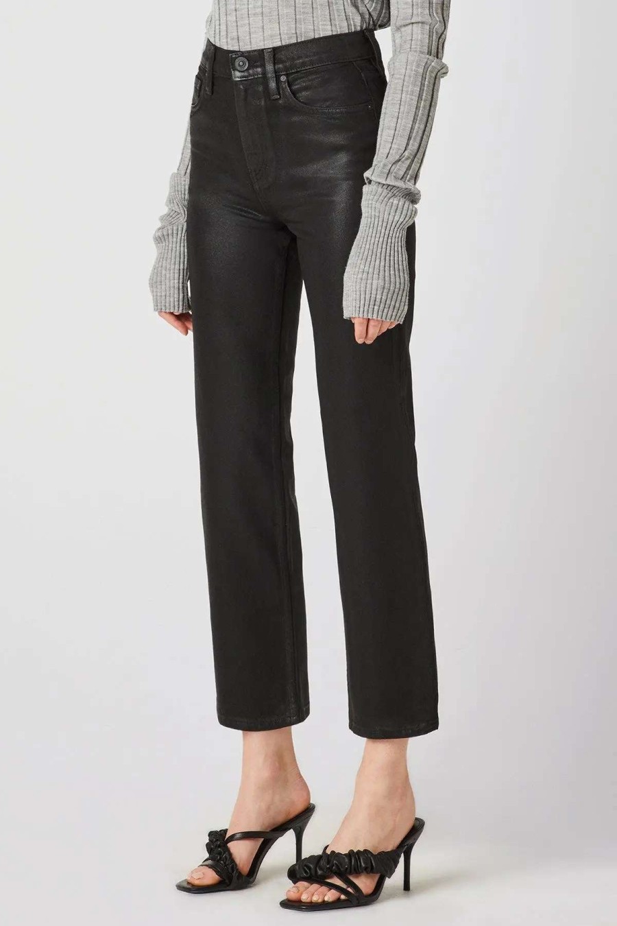 Online Hudson Jeans Remi High-Rise Straight Crop Jean High Shine Black