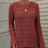 Best Anna-Kaci Patterned Knit Bell Sleeve Sweater