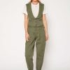 New Noend Denim Syd Utility Balloon Pants In Sage