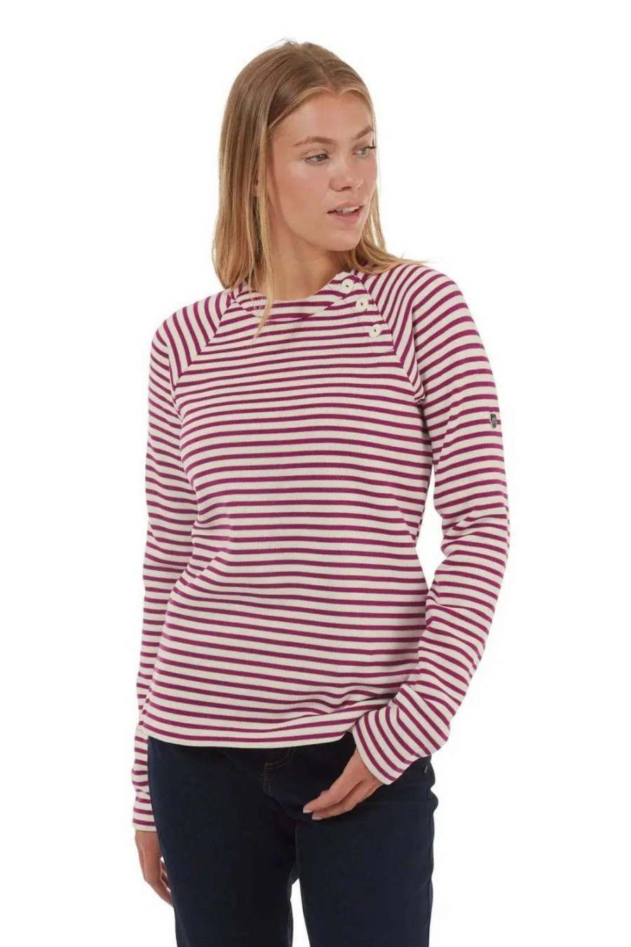 Clearance Craghoppers Womens/Ladies Neela Striped Sweatshirt ( ) Baton Rouge