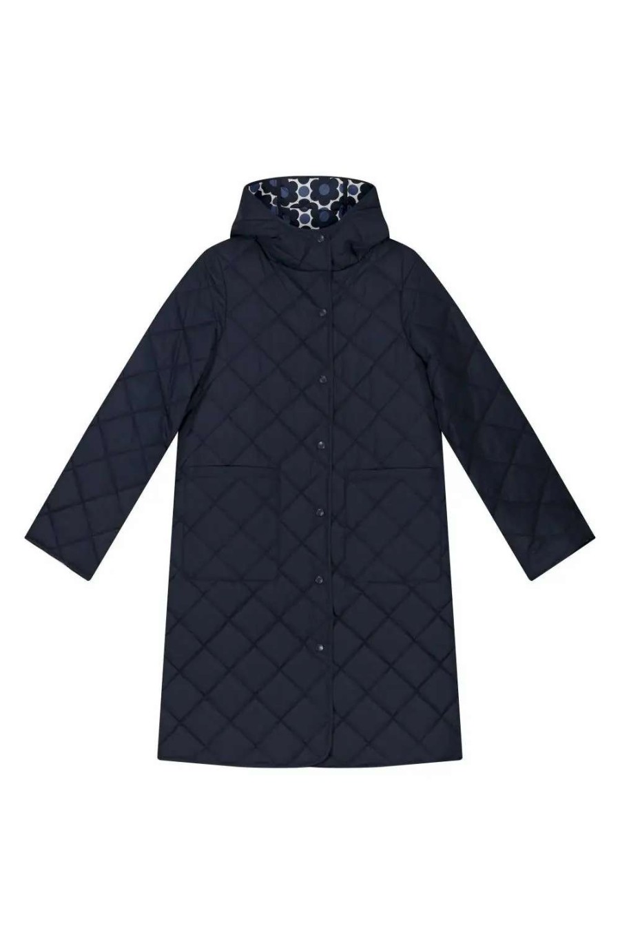 Clearance Regatta Womens/Ladies Orla Kiely Flower Quilted Padded Jacket Navy