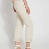 Clearance Lysse Cropped Boyfriend Denim 24 Inseam Cuffed Crisp Chino