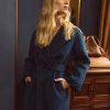 Wholesale Belle & Bloom Stay Wild Oversized Wool Coat Dark Teal