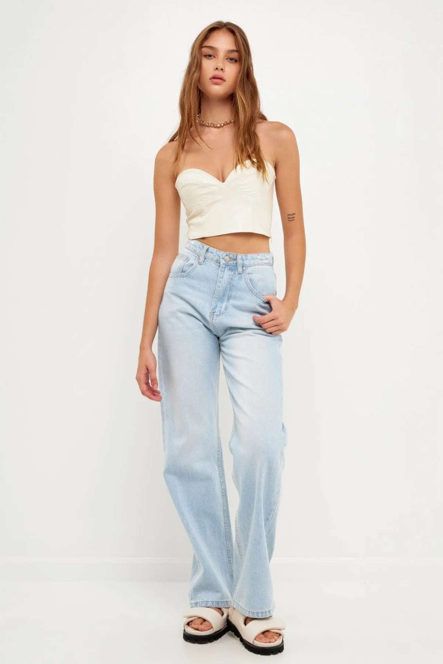 Clearance Grey Lab High Waist Jeans