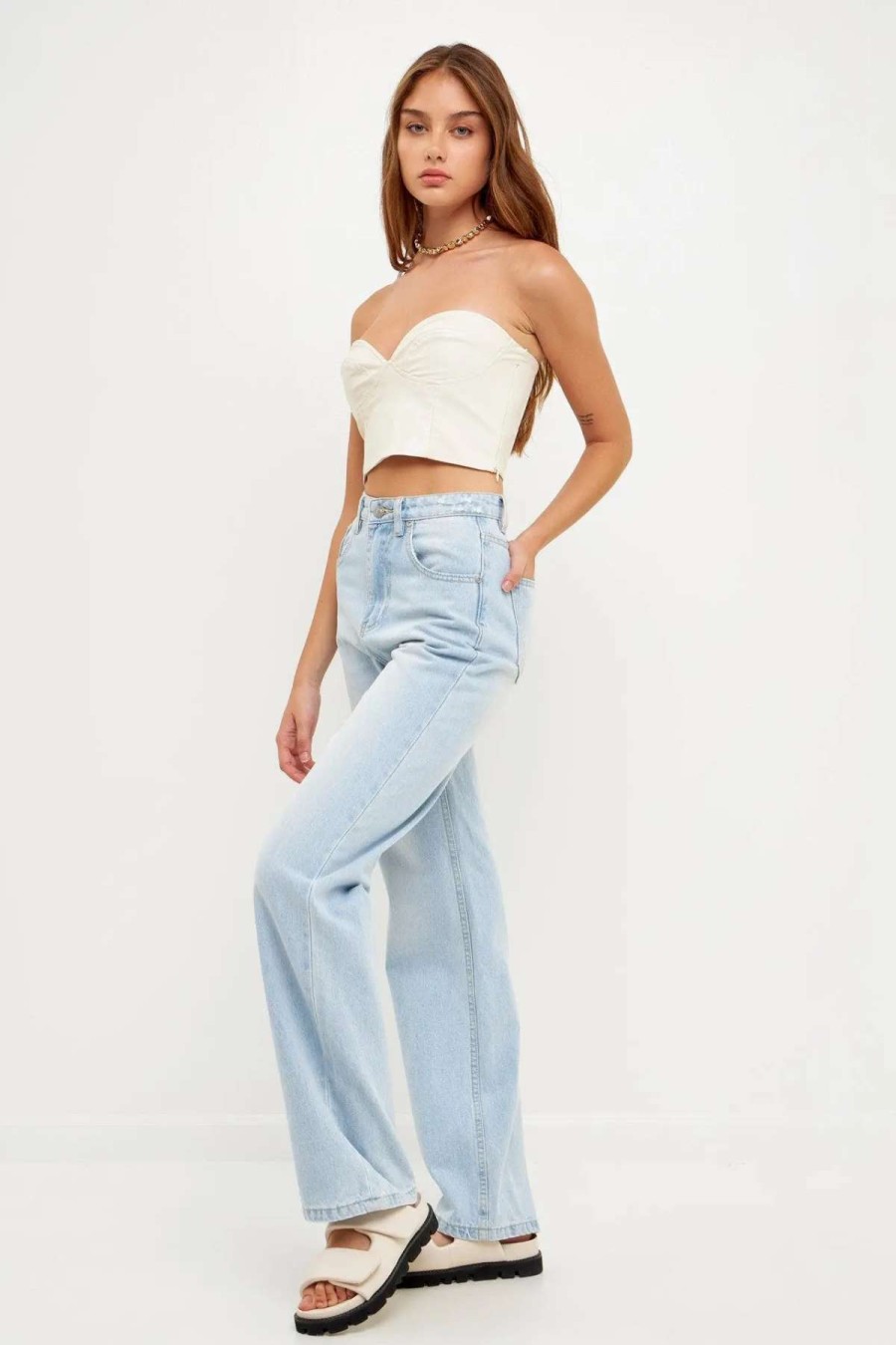 Clearance Grey Lab High Waist Jeans