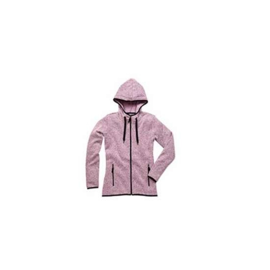 Hot Stedman Active Womens/Ladies Active Knitted Fleece ( ) Coats, Jackets & Blazers Purple Melange