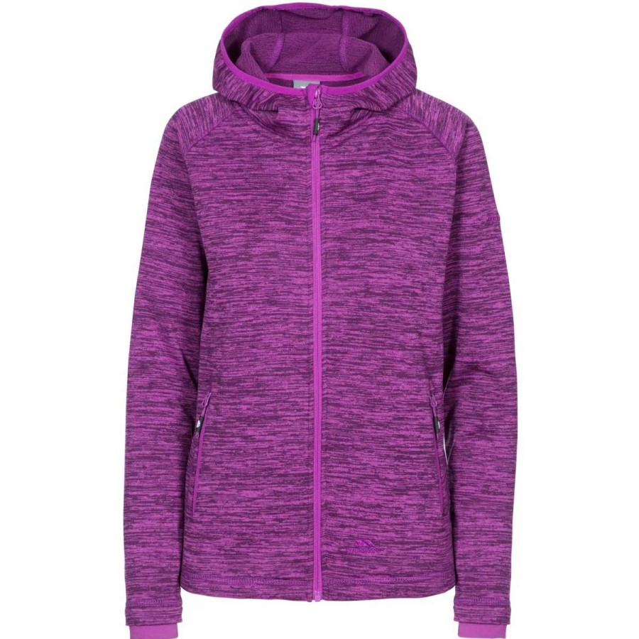 Wholesale Trespass Womens/Ladies Riverstone Fleece Jacket ( ) Purple Orchid Marl