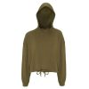 Clearance Tridri Womens/Ladies Cropped Oversize Hoodie ( ) Olive Green