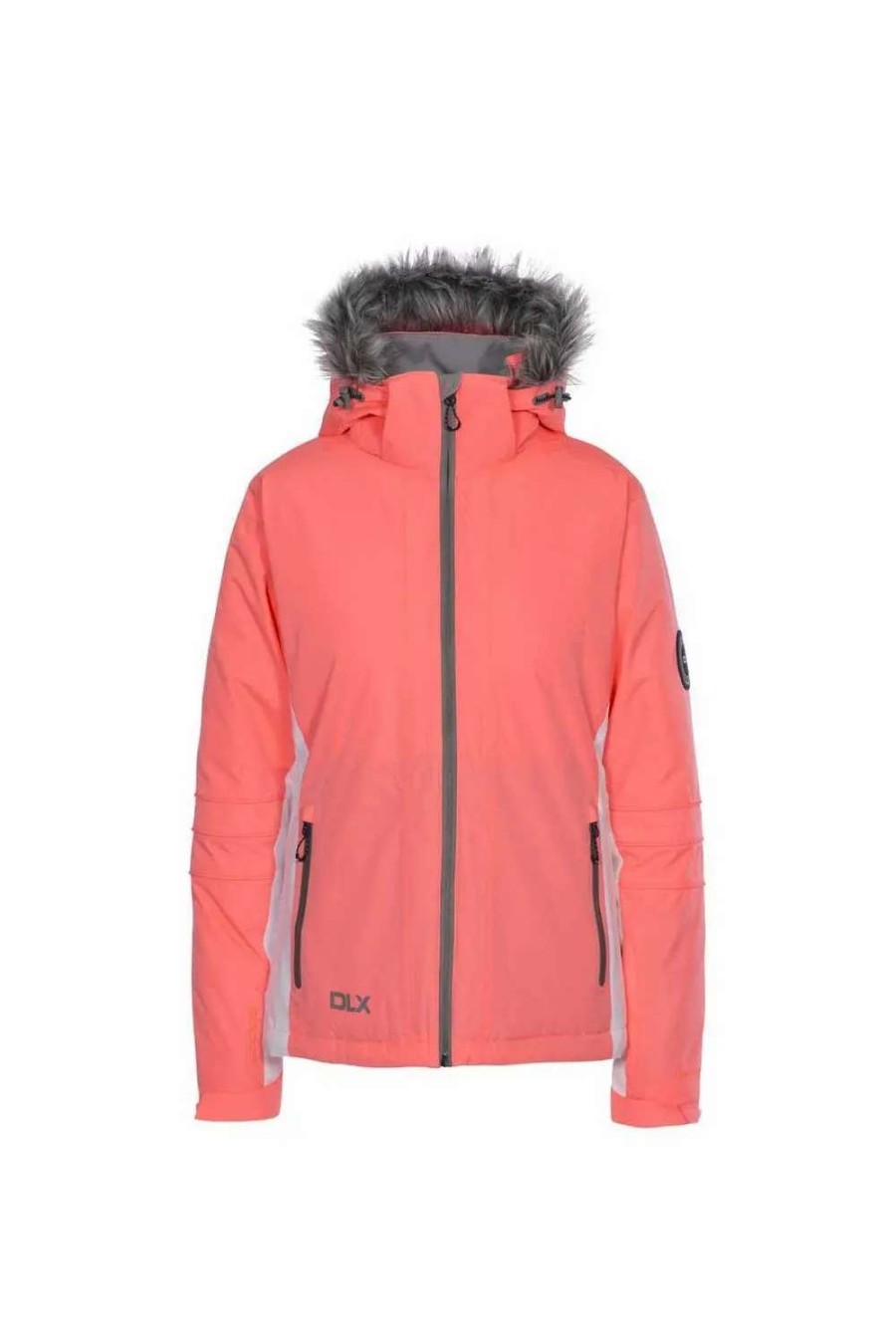 Hot Trespass Womens/Ladies Sandrine Waterproof Ski Jacket ( ) Neon Coral