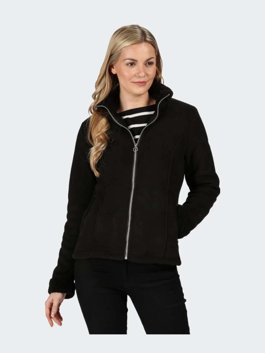 Best Regatta Womens/Ladies Brandall Heavyweight Fleece Jacket Black