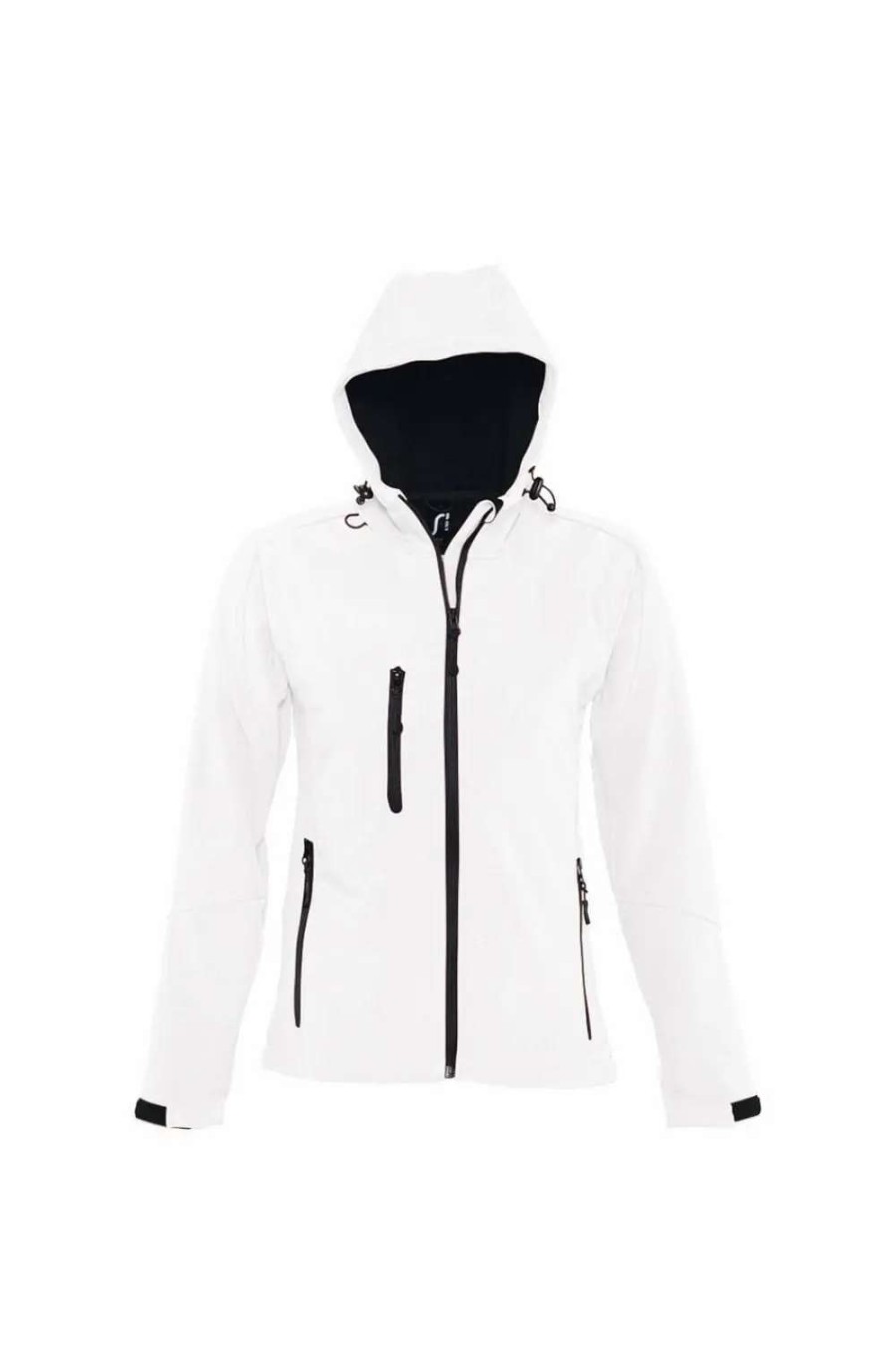 Wholesale Sols Womens/Ladies Replay Hooded Soft Shell Jacket ( ) White