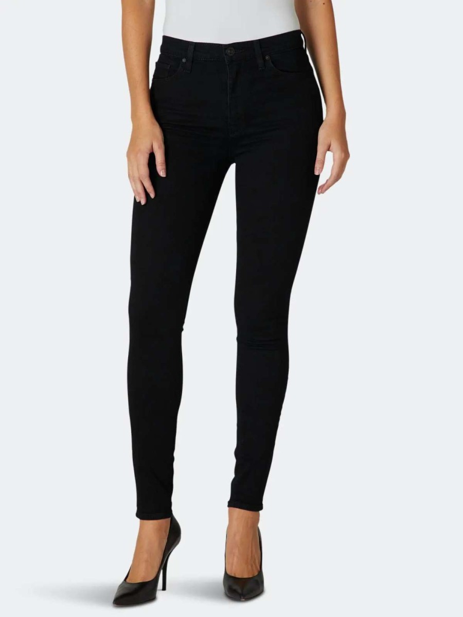 New Hudson Jeans Barbara High-Rise Super Skinny Jean Black