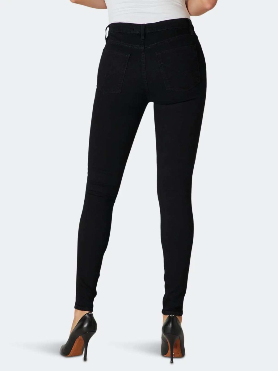 New Hudson Jeans Barbara High-Rise Super Skinny Jean Black