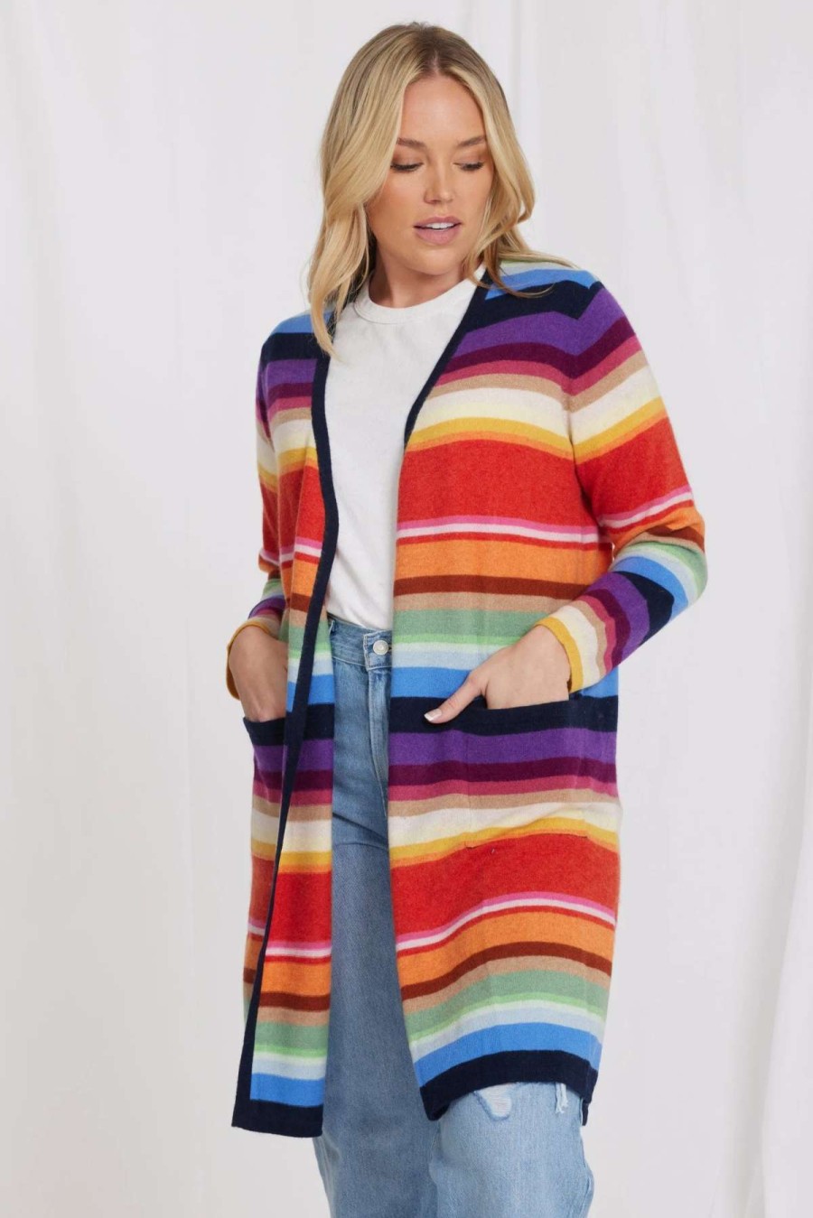 Online Minnie Rose Cash Ps Duster Jackets Multi Stripe