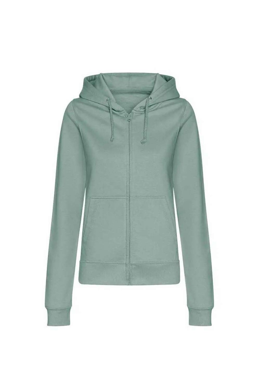 Best Awdis Womens/Ladies College Zoodie Hoodie Dusty Green