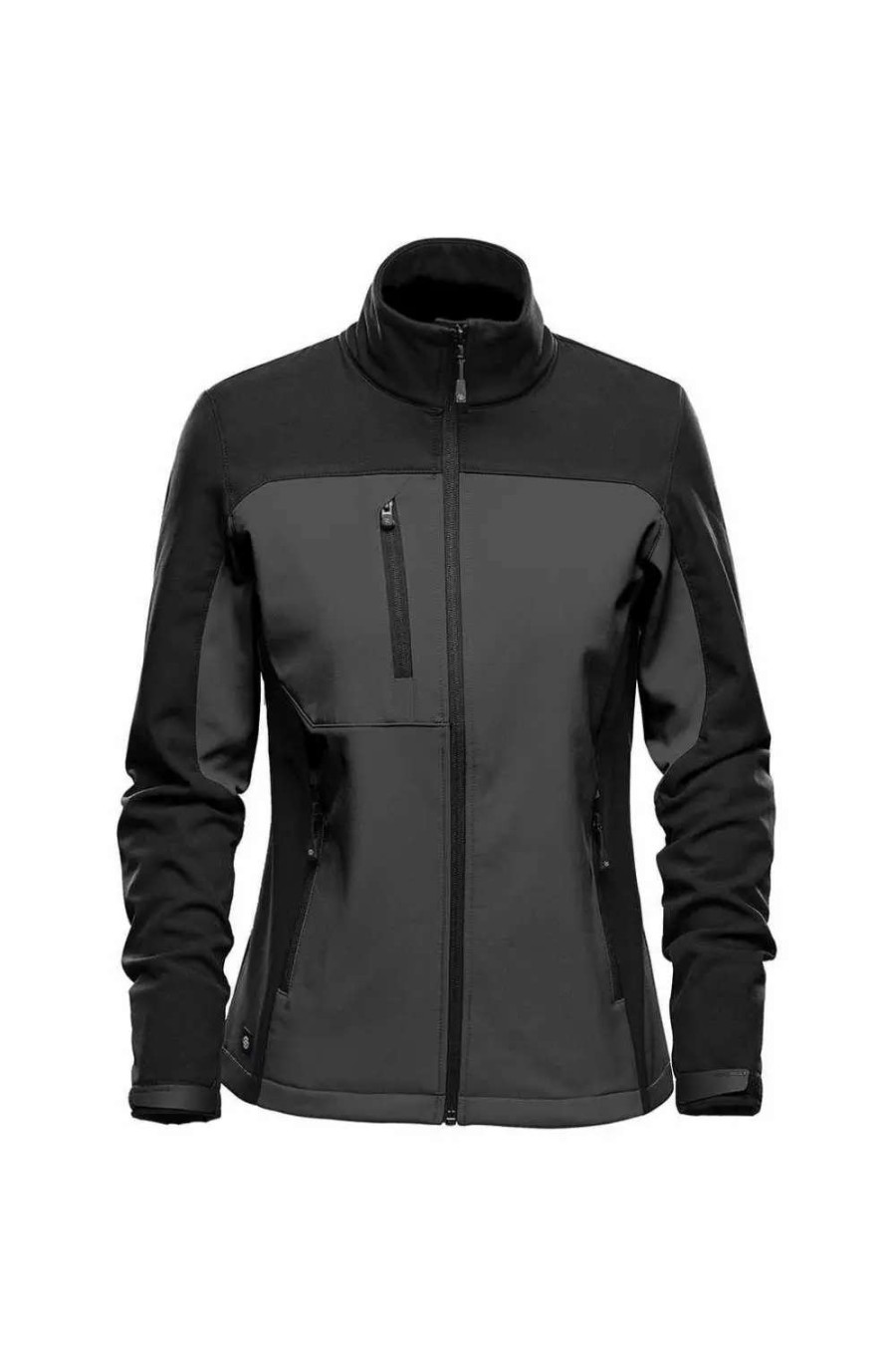 Wholesale Stormtech Womens/Ladies Cascades Soft Shell Jacket ( ) Dolphin/Black