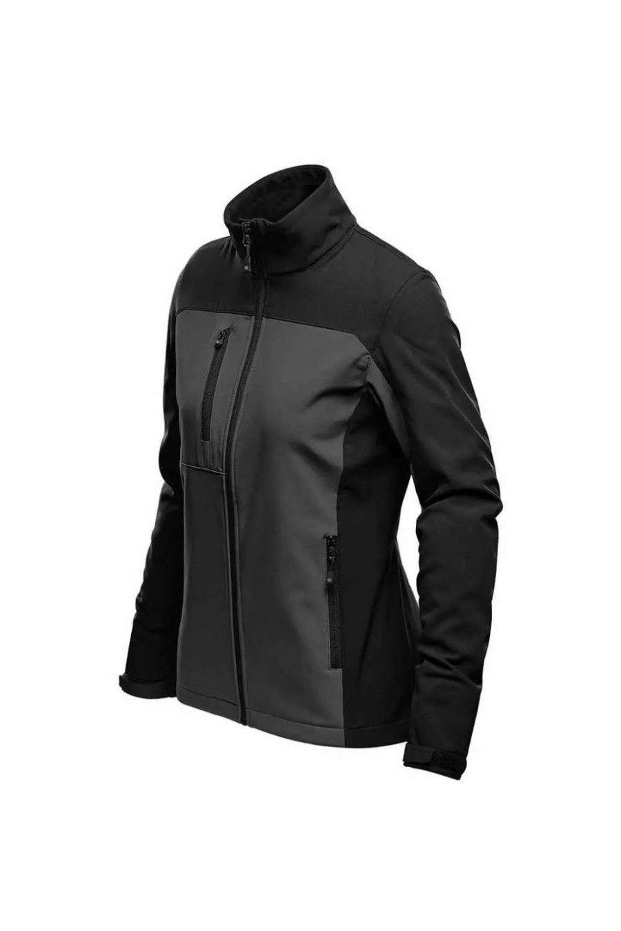 Wholesale Stormtech Womens/Ladies Cascades Soft Shell Jacket ( ) Dolphin/Black