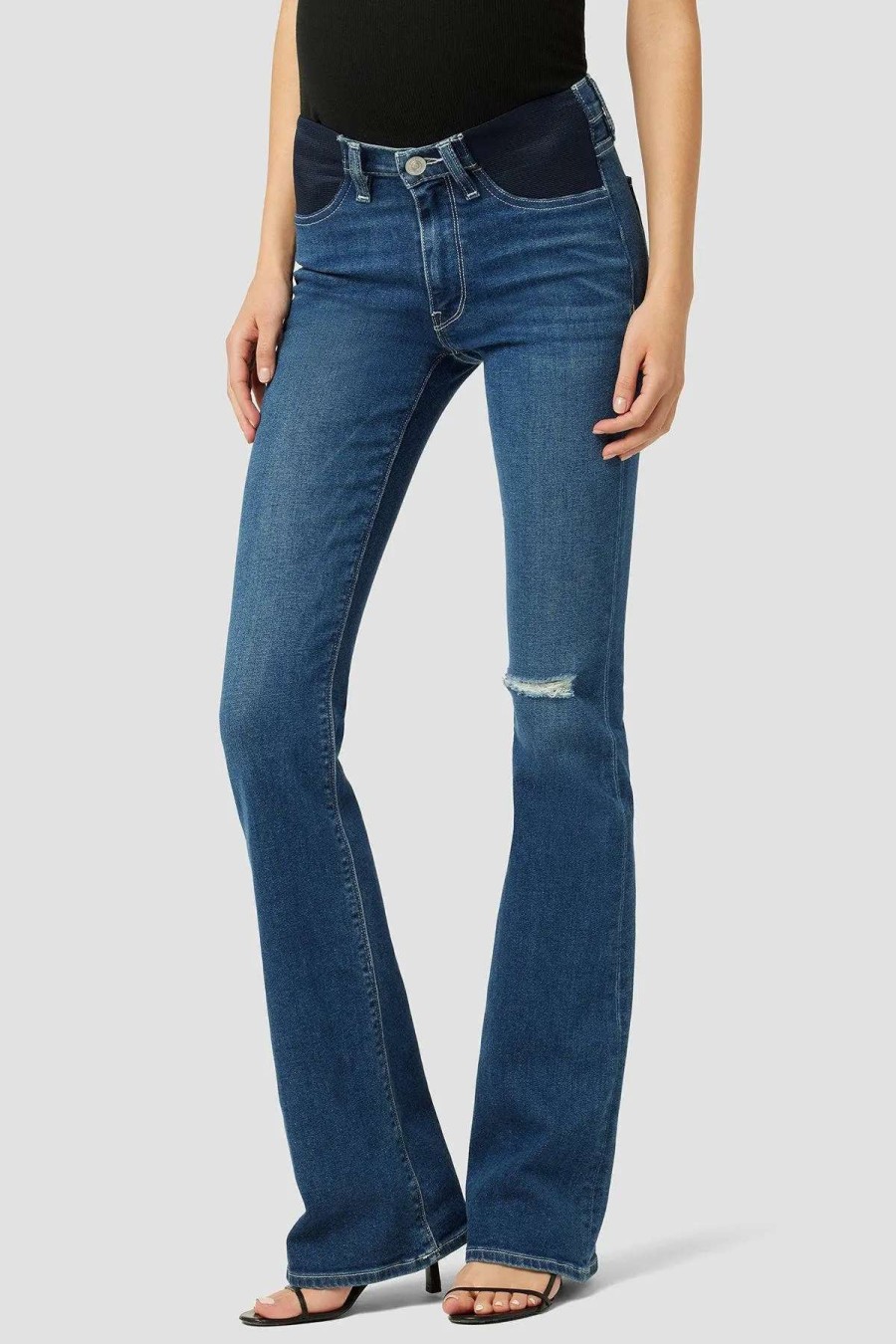 Clearance Hudson Jeans Nico Maternity Mid-Rise Bootcut Jean Spades