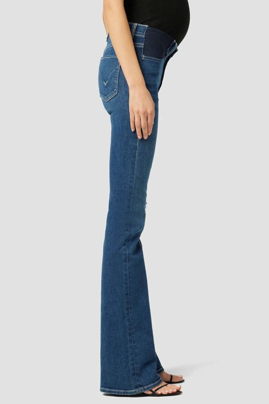 Clearance Hudson Jeans Nico Maternity Mid-Rise Bootcut Jean Spades