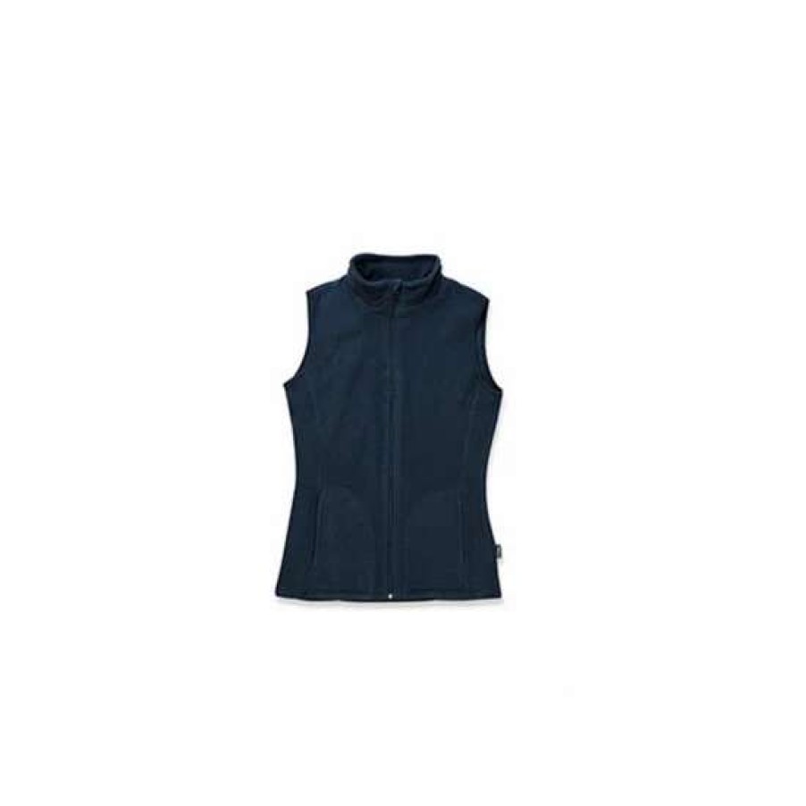 Wholesale Stedman Active Womens/Ladies Active Fleece Gilet ( ) Coats, Jackets & Blazers Blue Midnight