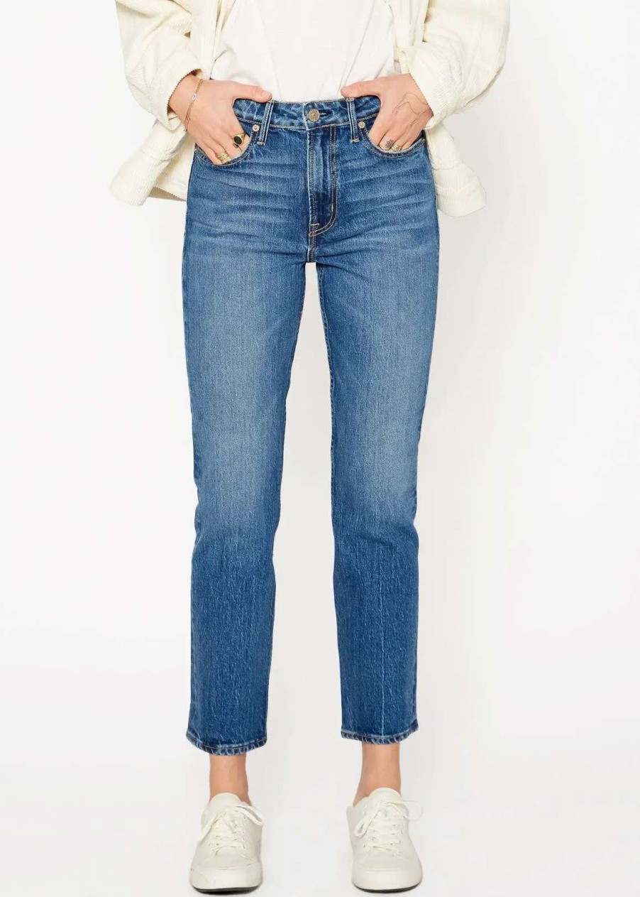 Clearance Noend Denim Ve Slim Straight Crop Jeans In Cripple Creek